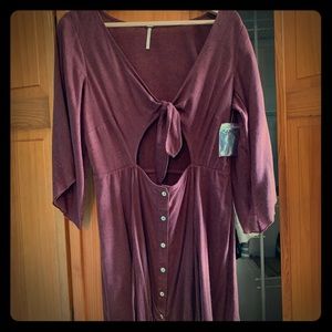 Free People Maroon dress.